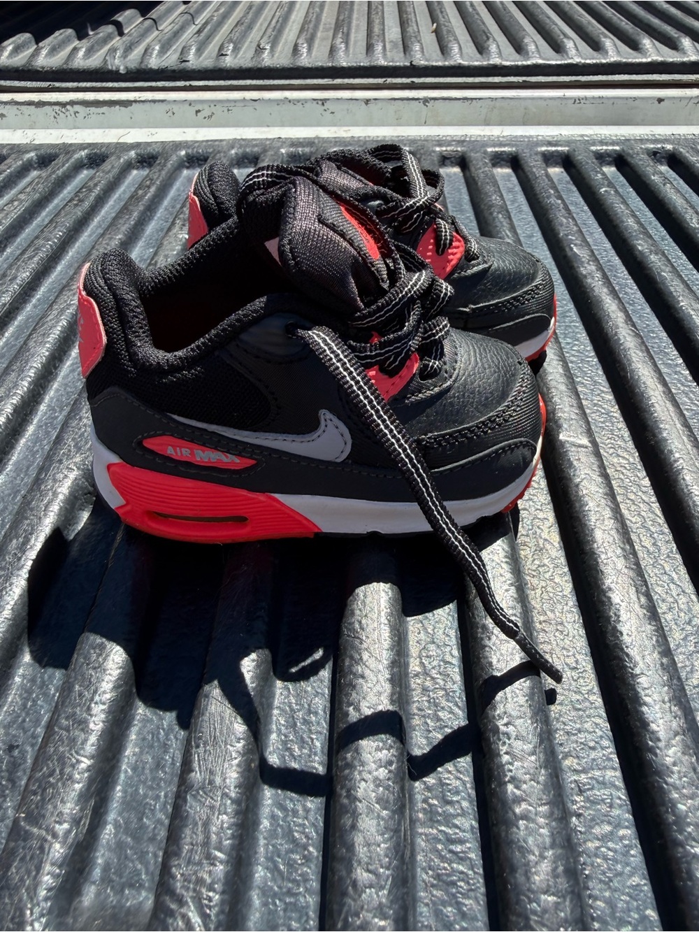 Nike Kids' Black and Red Air Max Sneakers